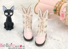 【Mini．24-03】雙色免耳可愛迷你短靴．Pink