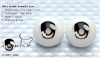 22mm��Meta Acrylic Animetic Eyes (FD-04) Grey