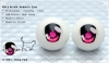 22mm��Meta Acrylic Animetic Eyes (FD-05) Deep Pink